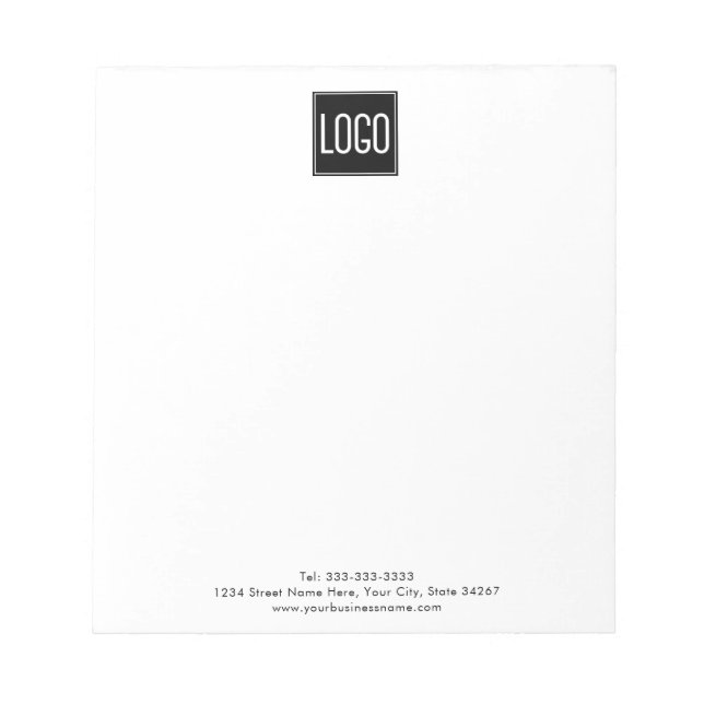 Bloco de Notas com Logotipo Empresarial Personaliz (Frente)
