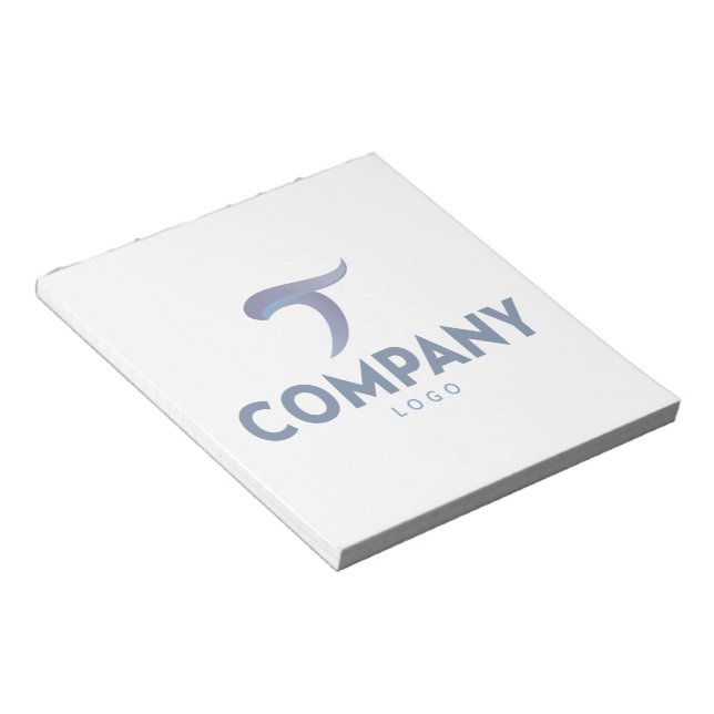 Bloco de Notas com Logotipo Personalizado da Empre (Inclinado)