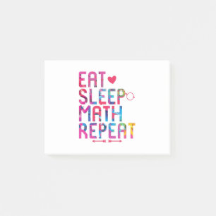 Bloco De Notas Coma Matemática no Sono Repetindo Matemáticos Di