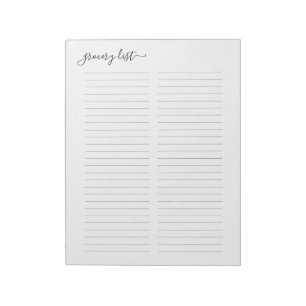 Bloco De Notas Comida/Compro/Lista de compras simples