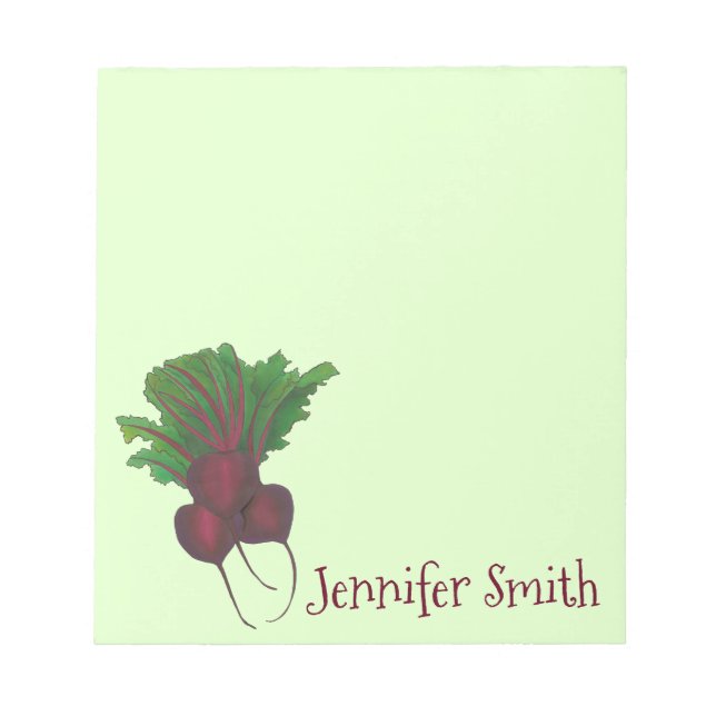 Bloco De Notas Comida de Jardim Vegetal Personalizada para Cozinh (Frente)