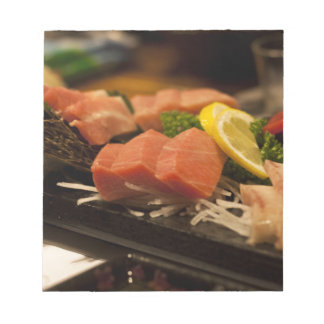 Bloco De Notas Comida de Peixes do Partido do Atum do Horário de