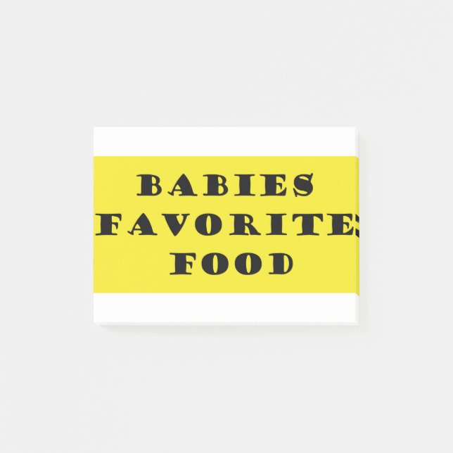 Bloco De Notas Comida favorita dos bebês (Frente)
