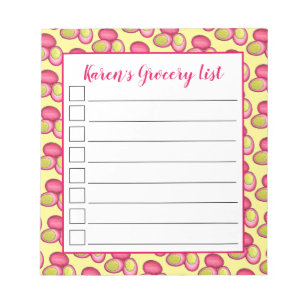 Bloco De Notas COMIDA Holandesa Picada Duro Picada Ovos de Beterr