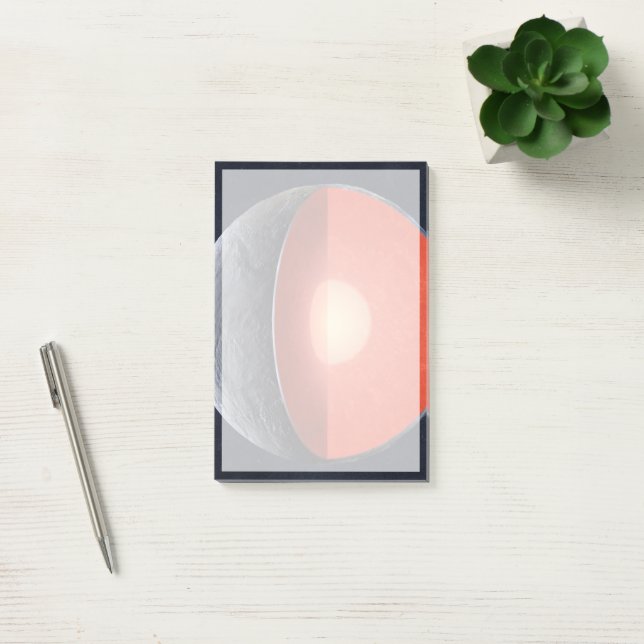 Bloco De Notas Como Um Planeta Rocky Se Forma. (Escritótio)