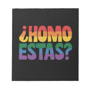Bloco De Notas Como Você Está Piadas Espanhol Mexicano Aliado Gay