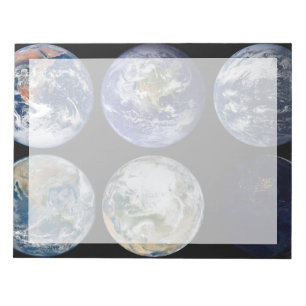 Bloco De Notas Comparação De Imagens De Vistas Icônicas Do Planet