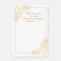 Compartilhando Nossas Notas Adhesivas de Casamento