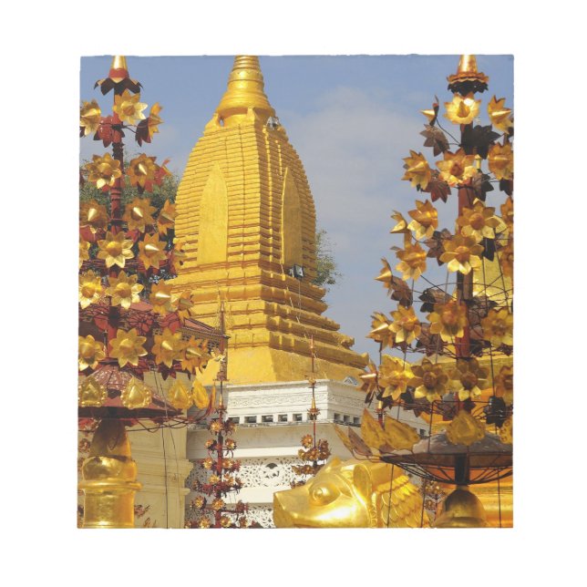 Bloco De Notas complexo da Pagode Shwe Zigon em Bagan (Pagan), (Frente)