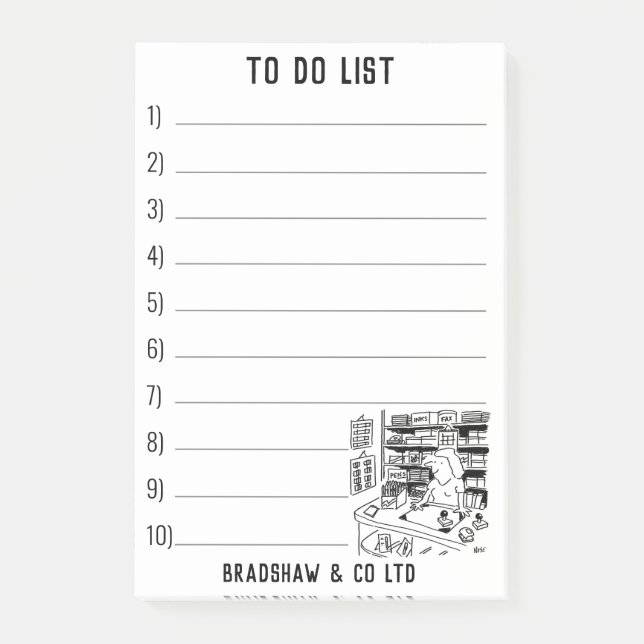 Bloco De Notas Compro de artigos de papelaria para personalizar (Frente)