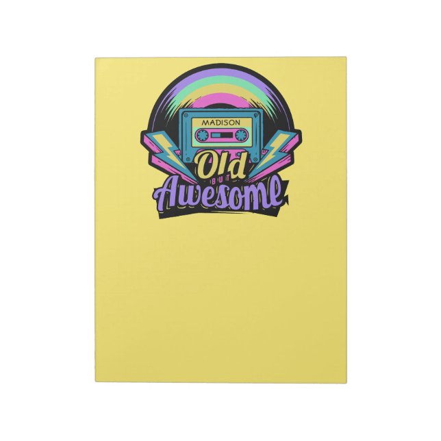 Bloco De Notas Computadores de notas de nome personalizados antig (Invertido)