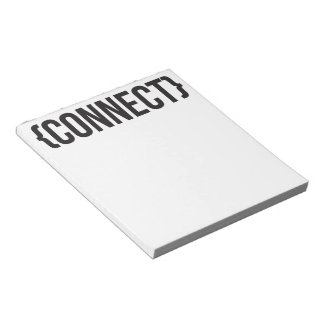 Bloco De Notas Conectar - Colchado - Preto e Branco