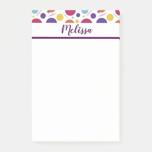 Bloco De Notas Confetes Personalizados (Frente)