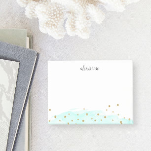 Bloco De Notas Confetti Pop Casa Personalizado em Chic