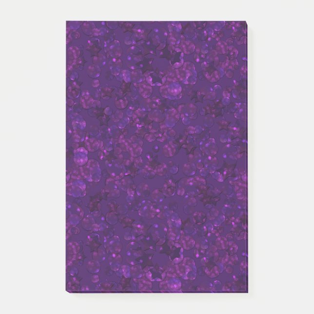 Bloco De Notas Confetti roxo (Frente)