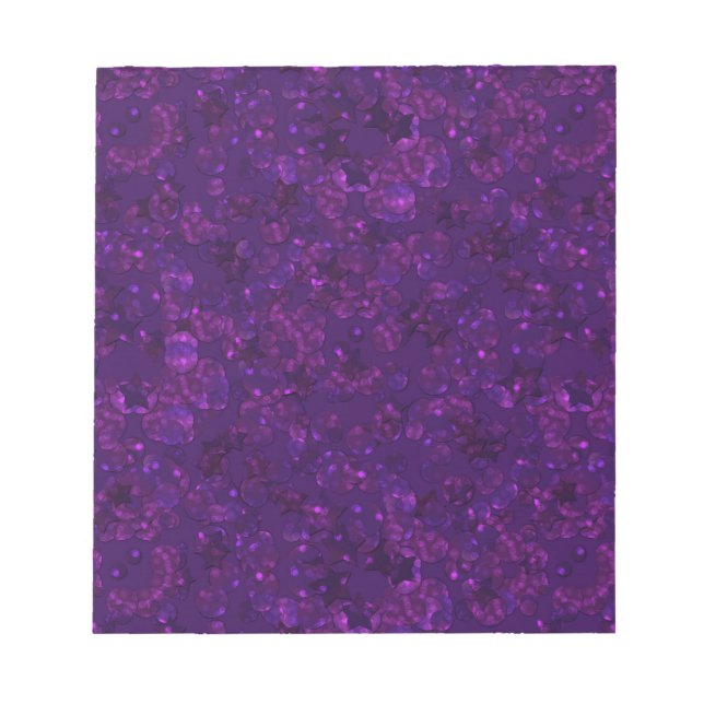 Bloco De Notas Confetti roxo (Frente)