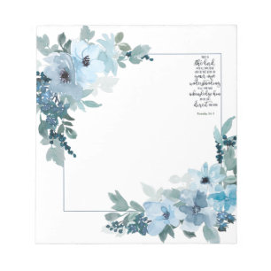 Bloco De Notas Confie no Senhor floral