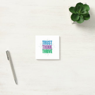 Bloco De Notas Confie Pense Prospere – Design de Citação Motivaci