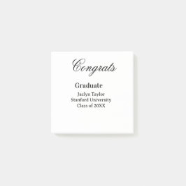 Bloco De Notas Congrats graduation name university name class of 