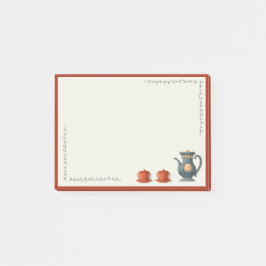 Bloco De Notas Conjunto de chá Vintage Vibe