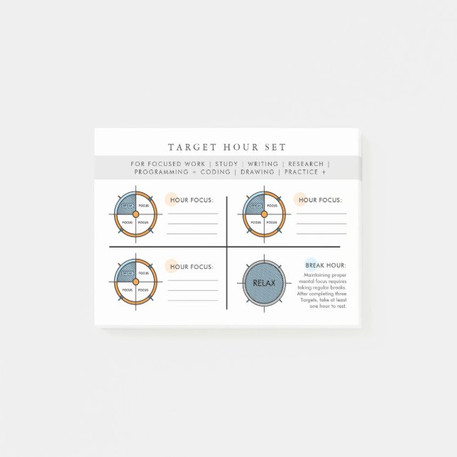 Bloco De Notas Conjunto de Foco de Hora de Destino (Frente)