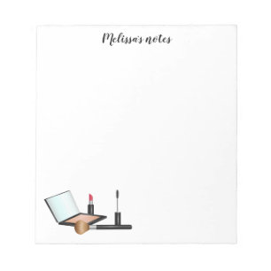 Bloco De Notas Conjunto de Maquiagem Com Título Personalizado