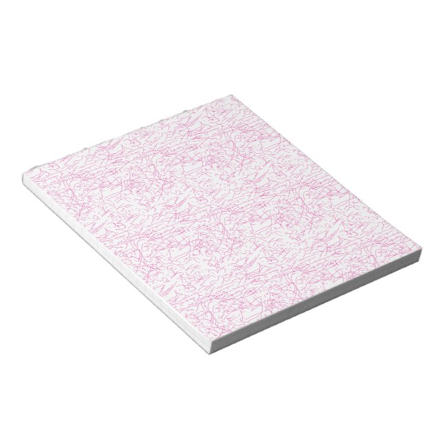 Bloco De Notas Conjunto de Pastas de Arquivo Abstratas Rosa (Inclinado)