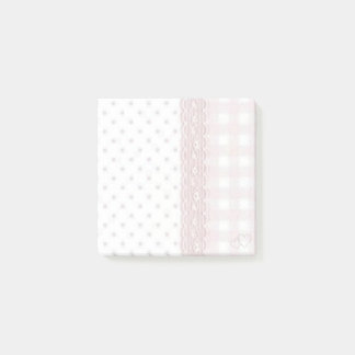 Bloco De Notas Conjunto de Porta-copos de Patchwork Rosa Pastel 