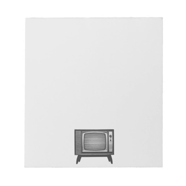 Bloco De Notas Conjunto de Televisão Retro Pop Art (Frente)