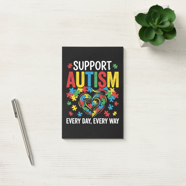 Bloco De Notas Conscientização do autismo (Escritótio)