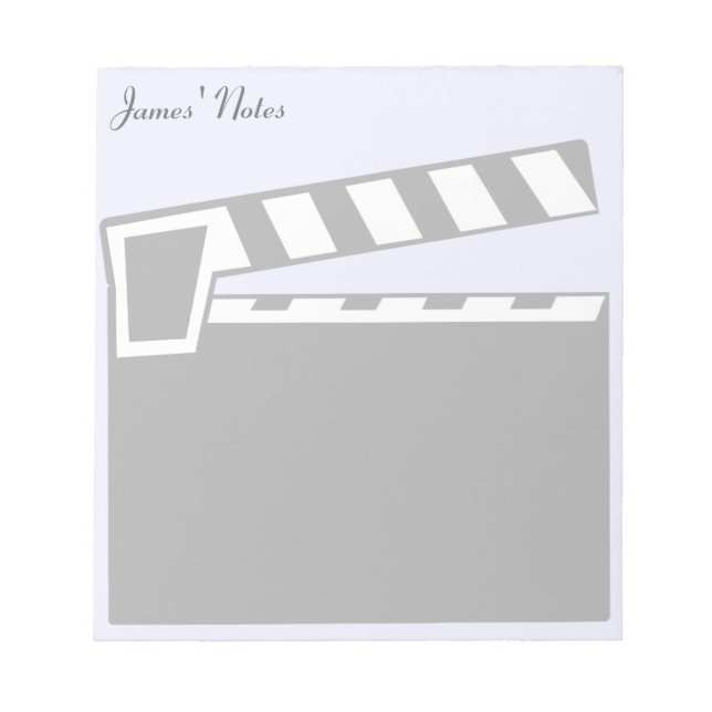Bloco De Notas Conselho Clapperboard do Movie Slate (Frente)
