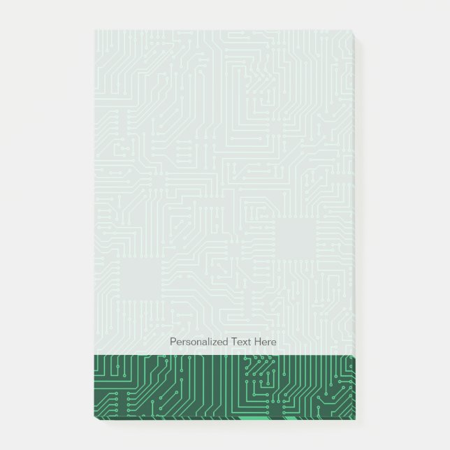 Bloco De Notas conselho do circuito do computador (Frente)