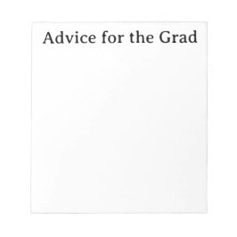 Bloco De Notas Conselhos para o Formando