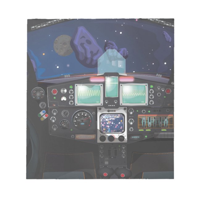 Bloco De Notas Console de Espaçonave (Frente)