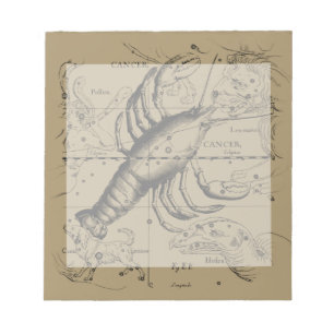 Bloco De Notas Constelação de cancer Hevelius 1690 Engave