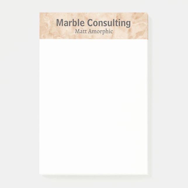 Bloco De Notas Consultoria Geológica Profissional Marble (Frente)