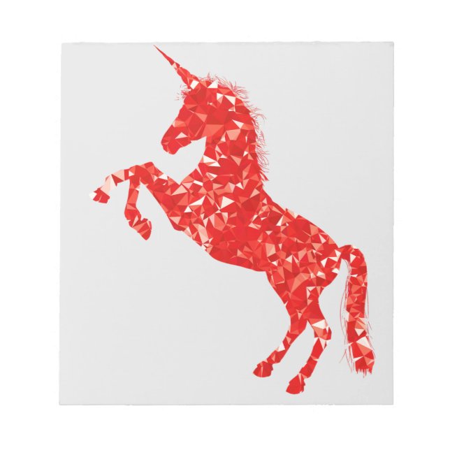 Bloco De Notas Conto de fadas da criatura mítica Unicórn (Frente)