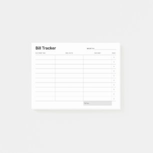 Bloco De Notas Controlador de despesas simples mínimo