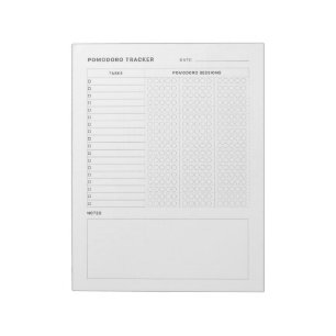 Bloco De Notas Controlador de Habitação do Estudo Pomodoro