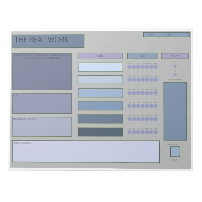 Bloco De Notas Controlador de Saúde Mental (Frente)