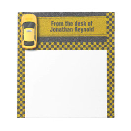Bloco De Notas Controlador do Service Business Cab Taxi Amarelo