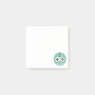 Bloco De Notas Controle de Video Game Gamer Monograma Crianças