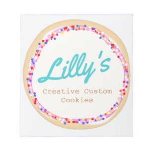 Bloco De Notas Cookie ou Cupcake personalizado