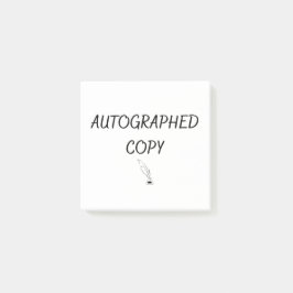 Bloco De Notas Cópia Autografada