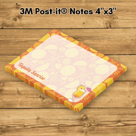 Bloco De Notas Coquetel Tequila Sunrise