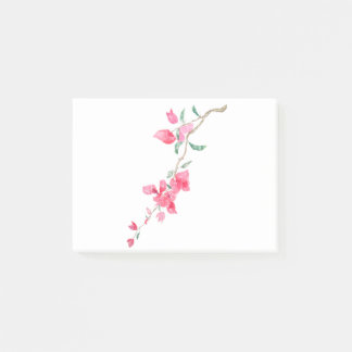 Bloco De Notas Cor da água da flor avermelhada de Bougainvillea r