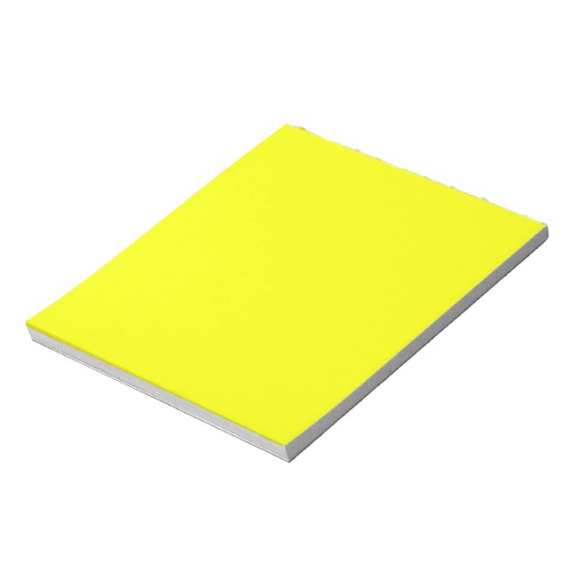 Bloco De Notas Cor de fundo amarelo limão Personalize isso! (Invertido)