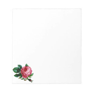 Bloco de notas cor-de-rosa da couve