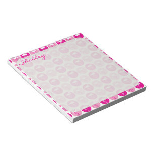 Bloco de notas cor-de-rosa do flamingo
