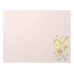 Bloco De Notas Cor-de-rosa-rosado com Felz pascoa fino